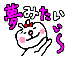 "woman" Love 39 laughs rabbit sticker #4388630