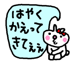 "woman" Love 39 laughs rabbit sticker #4388638