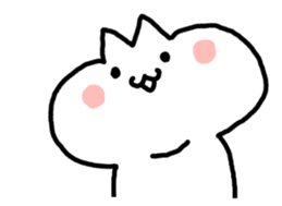 HELLO ! White kitten. sticker #4388920