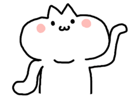 HELLO ! White kitten. sticker #4388921