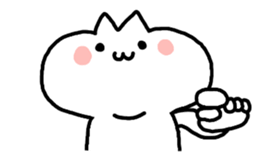 HELLO ! White kitten. sticker #4388923