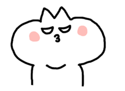 HELLO ! White kitten. sticker #4388926