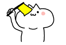 HELLO ! White kitten. sticker #4388929