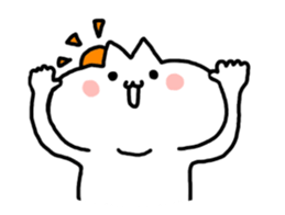 HELLO ! White kitten. sticker #4388933