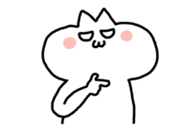 HELLO ! White kitten. sticker #4388935