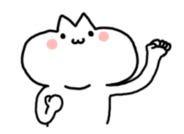 HELLO ! White kitten. sticker #4388936