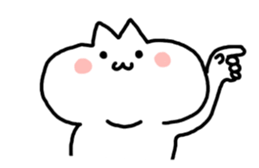 HELLO ! White kitten. sticker #4388937