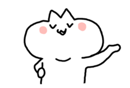 HELLO ! White kitten. sticker #4388938