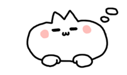 HELLO ! White kitten. sticker #4388940