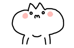 HELLO ! White kitten. sticker #4388941