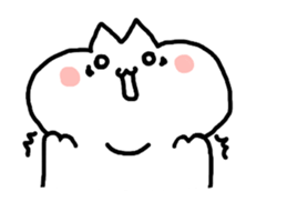 HELLO ! White kitten. sticker #4388942