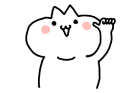 HELLO ! White kitten. sticker #4388944