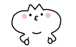 HELLO ! White kitten. sticker #4388946