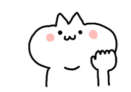 HELLO ! White kitten. sticker #4388947