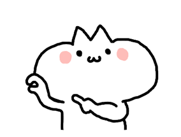 HELLO ! White kitten. sticker #4388948