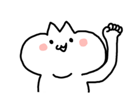 HELLO ! White kitten. sticker #4388949