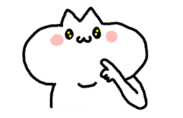 HELLO ! White kitten. sticker #4388950