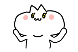 HELLO ! White kitten. sticker #4388951