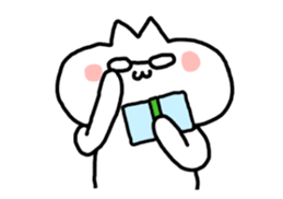 HELLO ! White kitten. sticker #4388952
