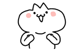 HELLO ! White kitten. sticker #4388955