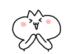 HELLO ! White kitten. sticker #4388956