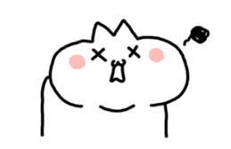 HELLO ! White kitten. sticker #4388957