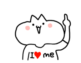 HELLO ! White kitten. sticker #4388958