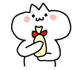HELLO ! White kitten. sticker #4388959