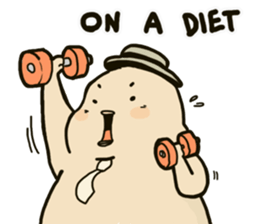 Chubby rice ball sticker #4389050