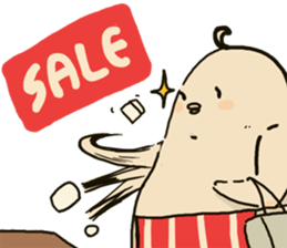 Chubby rice ball sticker #4389053