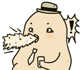 Chubby rice ball sticker #4389055