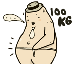 Chubby rice ball sticker #4389065