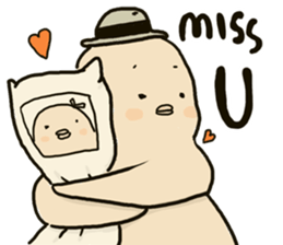 Chubby rice ball sticker #4389070