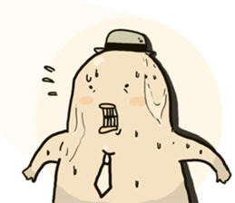 Chubby rice ball sticker #4389071