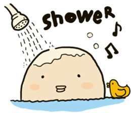 Chubby rice ball sticker #4389077