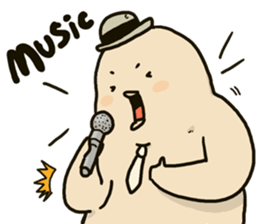 Chubby rice ball sticker #4389078