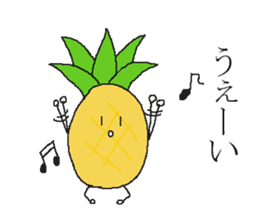 Pineapple no nichijo sticker #4389375