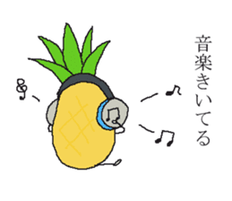 Pineapple no nichijo sticker #4389396