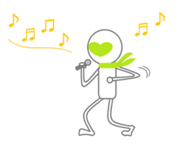 Heart man sticker #4390039