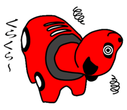 A red panda sticker #4390340