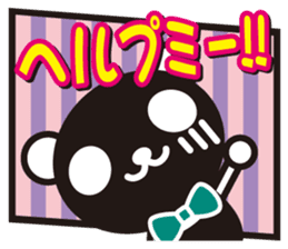 white&black panda American comic style sticker #4390925