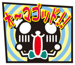 white&black panda American comic style sticker #4390937