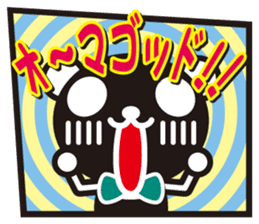 white&black panda American comic style sticker #4390937