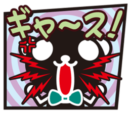 white&black panda American comic style sticker #4390953