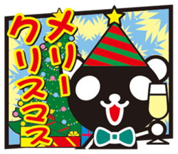 white&black panda American comic style sticker #4390959