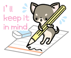 Kawaii Chihuahua2(English) sticker #4391027