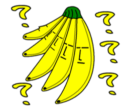 weird banana man sticker #4391560