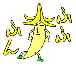 weird banana man sticker #4391581