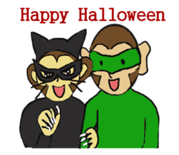 Monkey couple life sticker #4391909