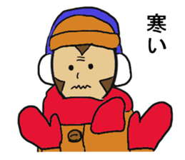 Monkey couple life sticker #4391914